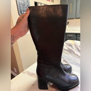 Steve Madden Dark Leather Boots